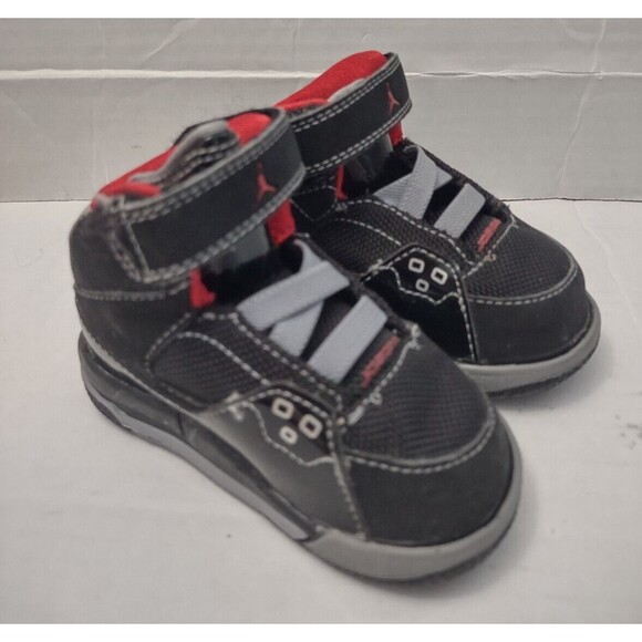 Jordan Sc-1 Stealth Black/Red/Grey Toddler Boys Size 4C - Picture 1 of 9
